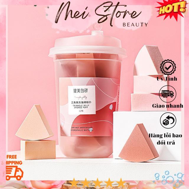 Combo 12 bông mút trang điểm maycreate mút tán kem -