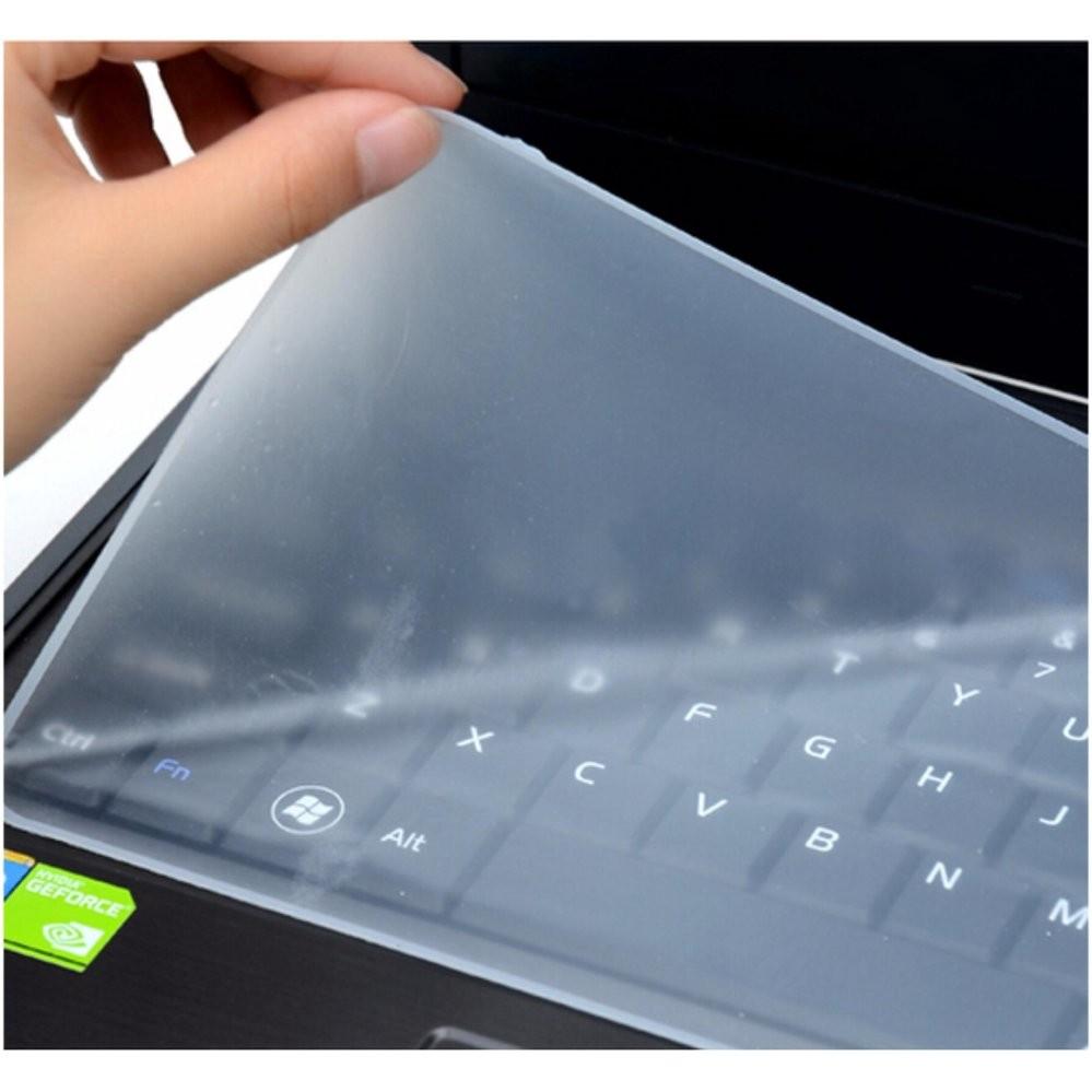 Miếng Chắn Bụi, Che Nước Bàn Phím Laptop - Tấm Silicon Dán Bàn Phím Laptop 15 -17 INCH