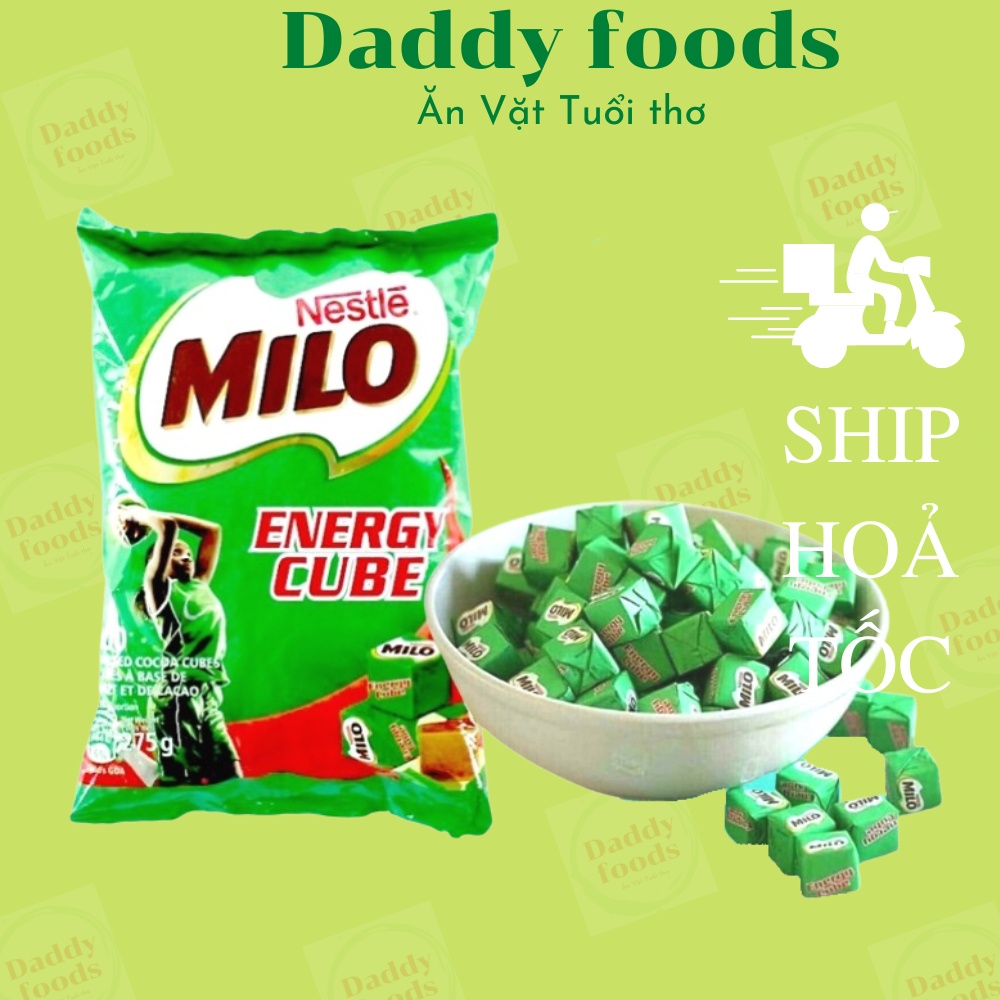 Combo 10 cái kẹo milo cube cacao Thái Lan viên 2,75g đồ ăn vặt tuổi thơ siêu ngon