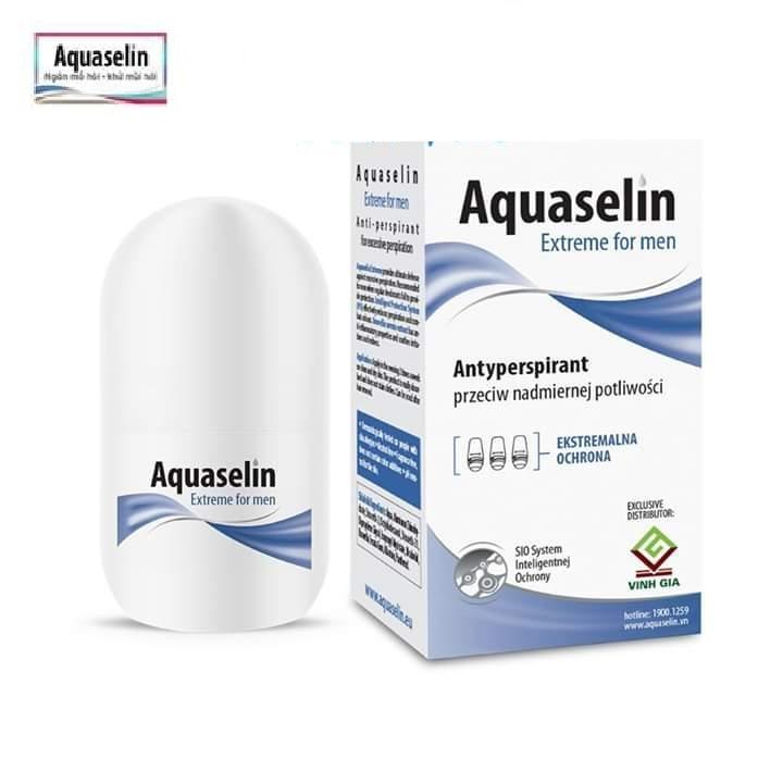 Lăn khử mùi Aquaselin ngăn tiết mồ hôi và mùi hôi dành cho nam 20ml