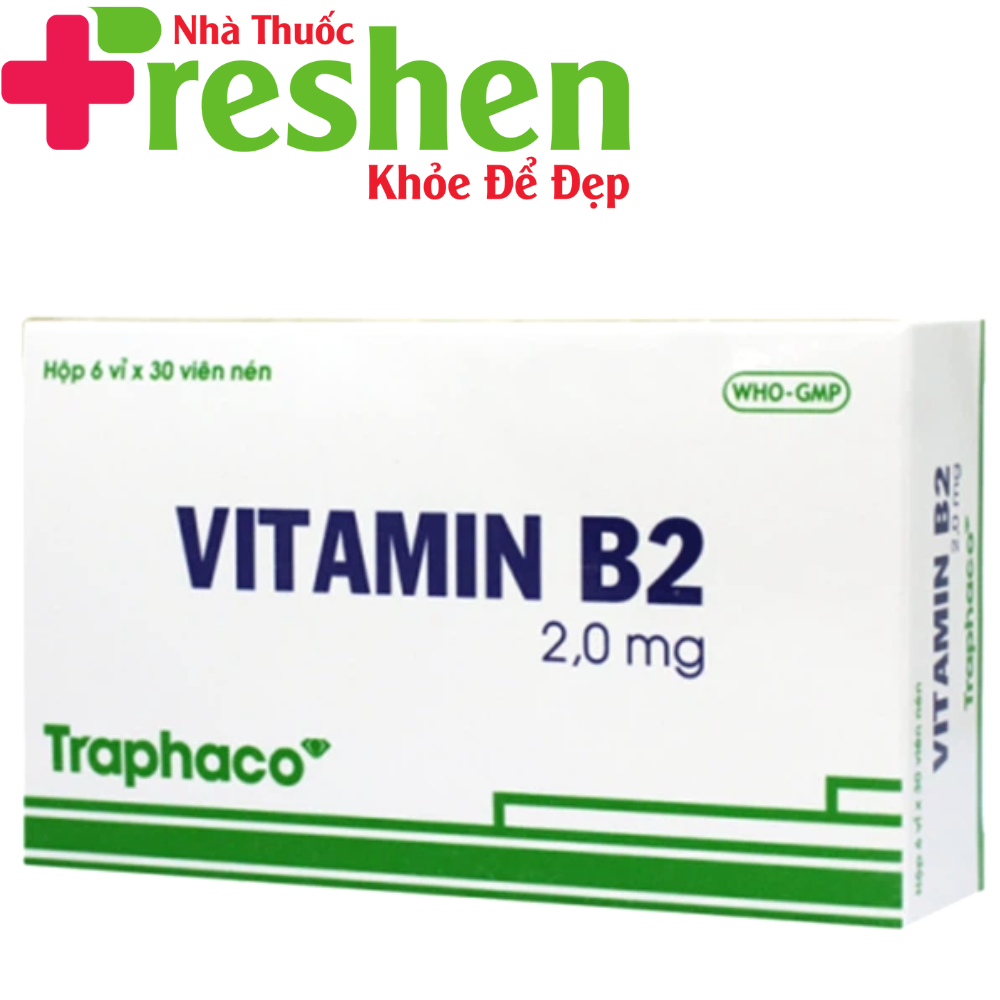 [HCM]Vitamin B2 2mg Traphaco hộp 6 vỉ x 30 viên