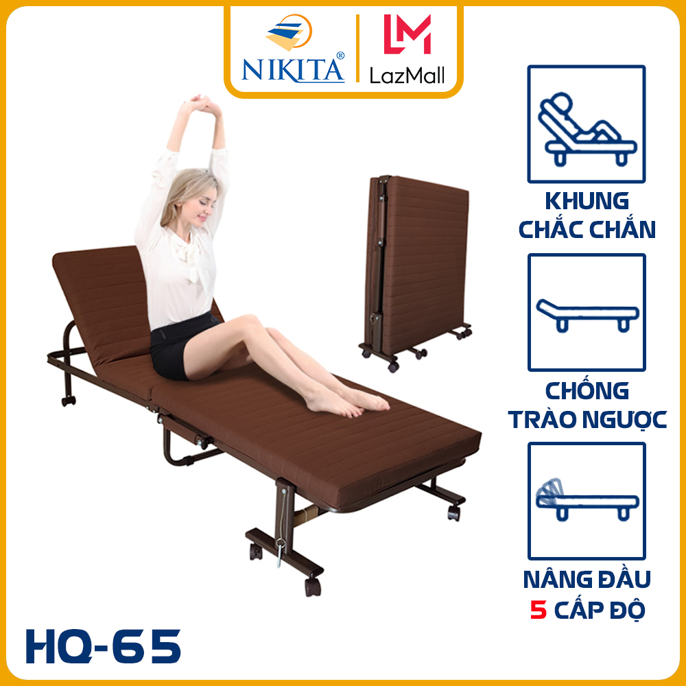 Giường gấp gọn Hàn Quốc NIKITA HQ65 - Hàng Chính Hãng