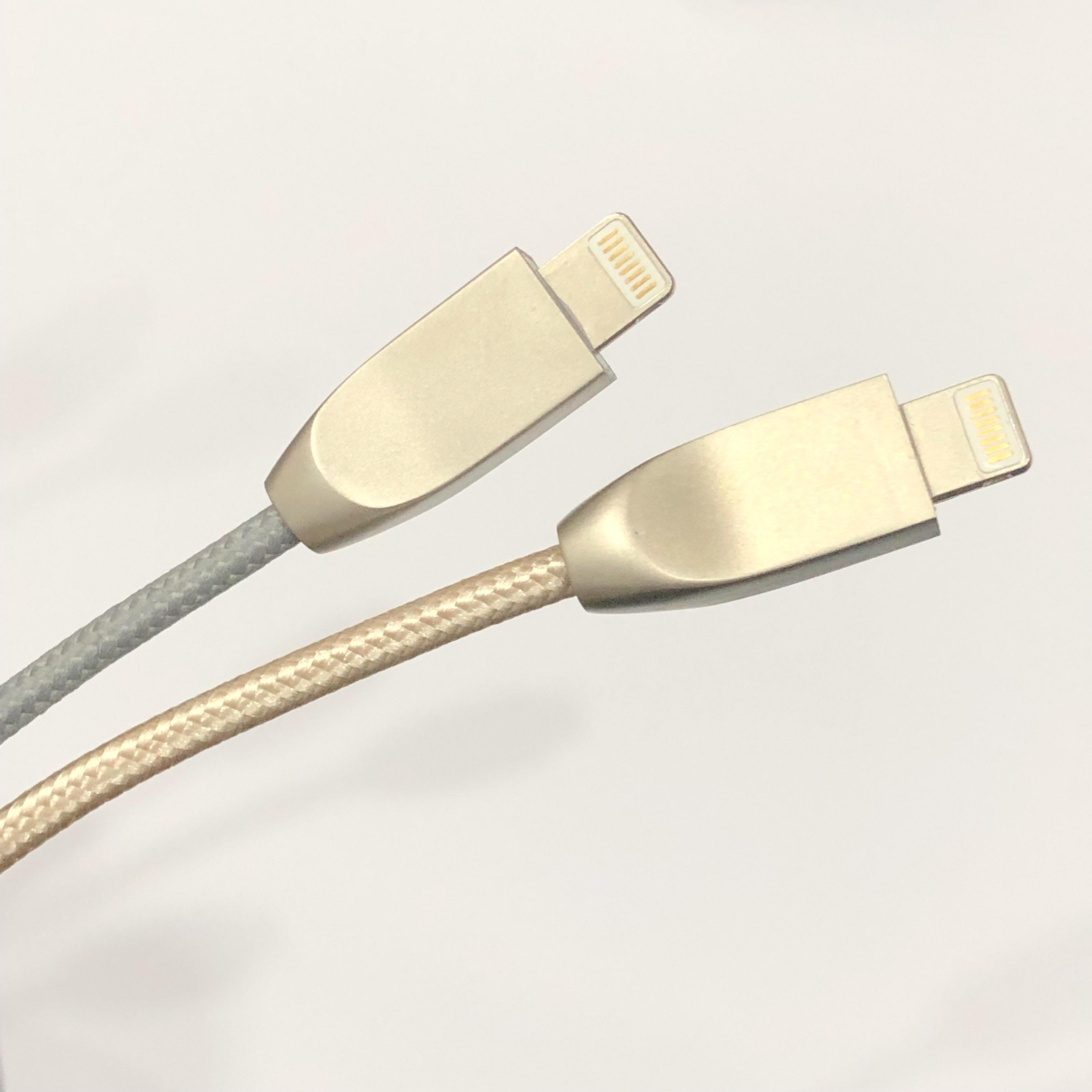 Cáp sạc cho iphone đúc thép siêu bền, dây xạc iphon bọc dù dài 1m chân Lightning tương thích mọi ios - KLH
