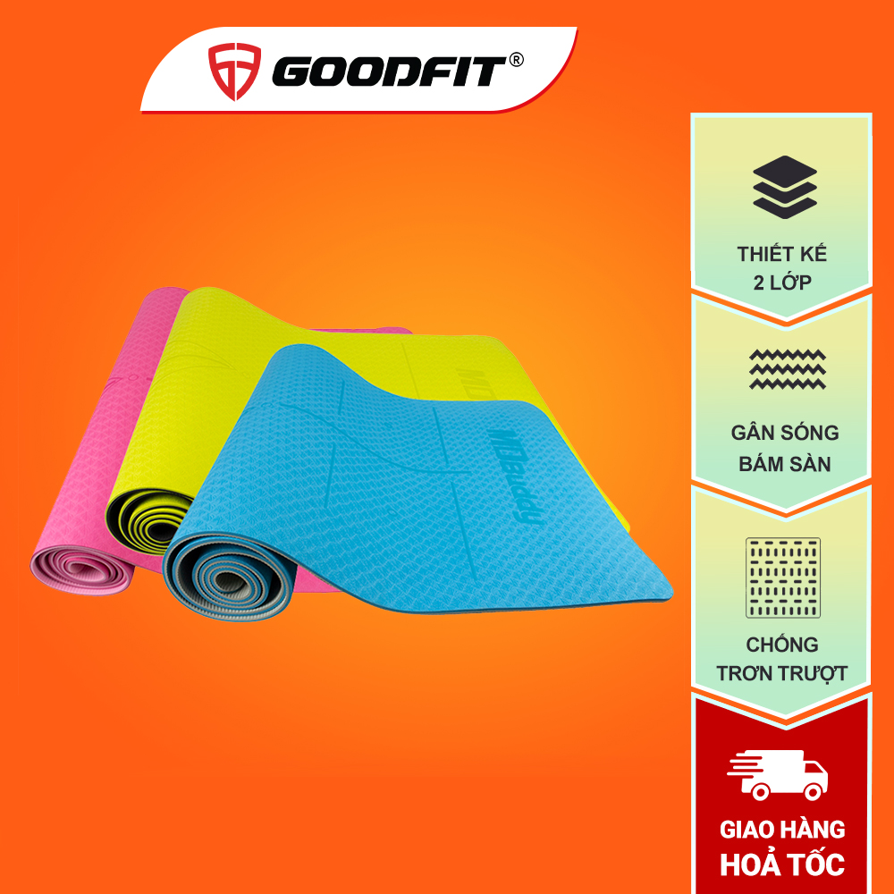Thảm yoga chất liệu tpe cao cấp mdbuddy md9038