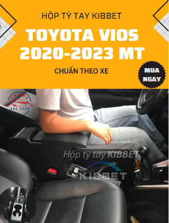 Hộp tỳ tay Toyota Vios 2020 - 2024 - Kibbet - không khoan vít – không dán băng keo - Không dùng chung với các xe như: I10, Xpander, Aveo,...