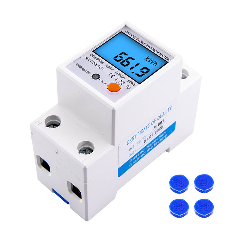 Công tơ điện tử 80a có hỗ trợ reset dds9588