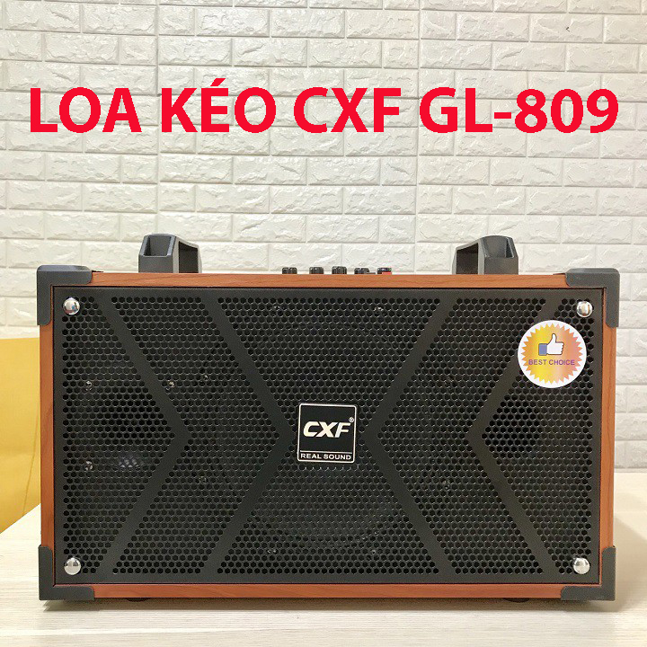 Loa Kéo Karaoke Di Động Cxf Gl- 809 Loa Kéo Bluetooth Mini Hát Karaoke Gia Đình Âm Thanh Cực Chất Hát Siêu Hay Loa Kéo Cxf Gl-809 2 Tấc Gỗ Nhỏ Gọn, Âm Thanh Hay, Micro Hát Nhẹ - Gl-809+Tặng 1 Micro