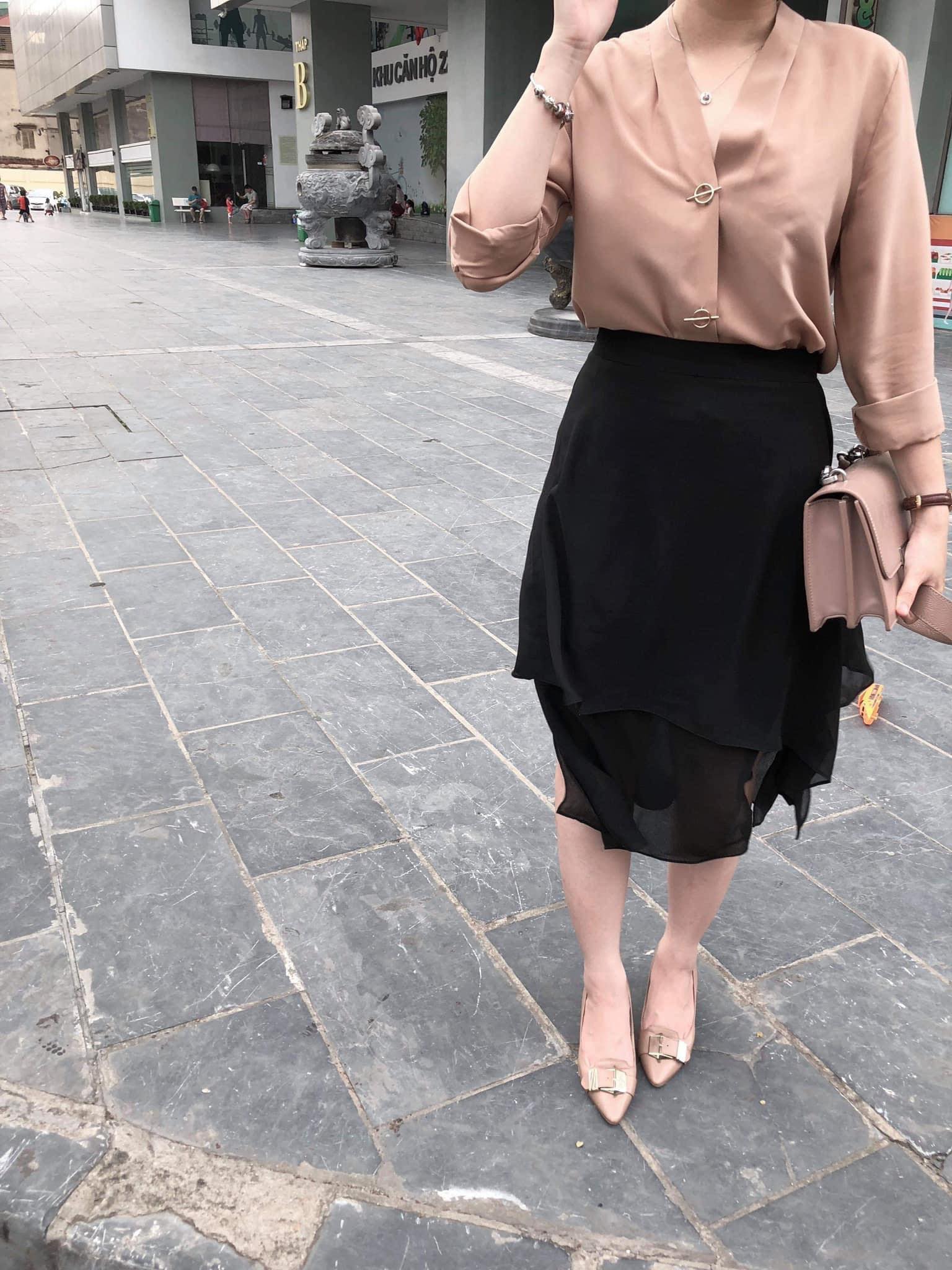 Bsheer skirt - Chân váy voan tiểu thư thiết kế