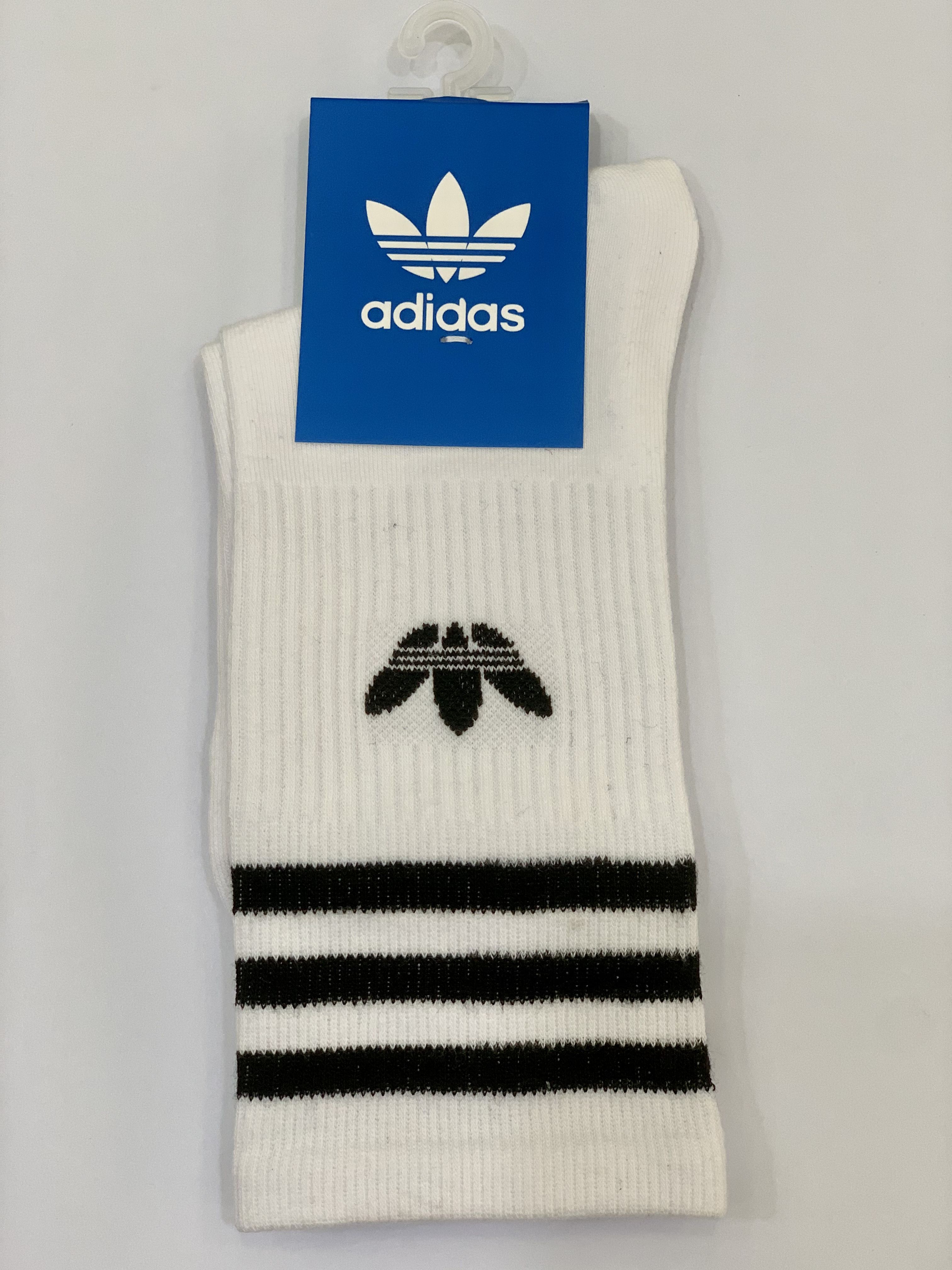 [HCM]Vớ Adidas cổ cao trắng sọc đen