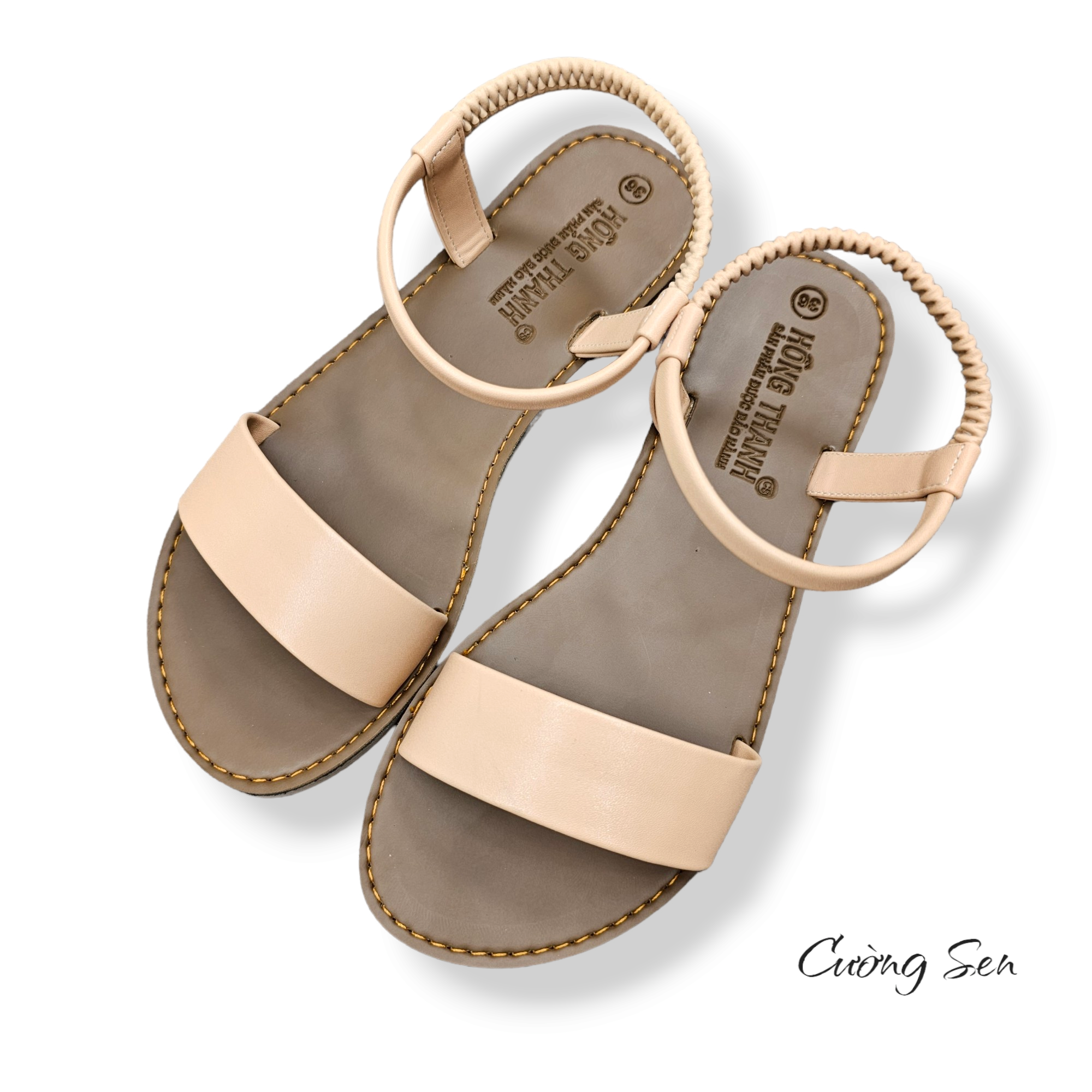 Sandal hậu thun quai bản - TS04 - có bigsize, đế cao su xịn mềm dẻo êm chân ,chống trơn trượt ,hình thật, rất bền , giày dép Cường Sen - 4