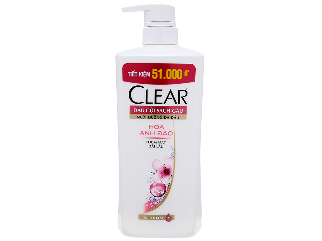 Dầu gội sạch gàu Clear hương hoa anh đào 631ml