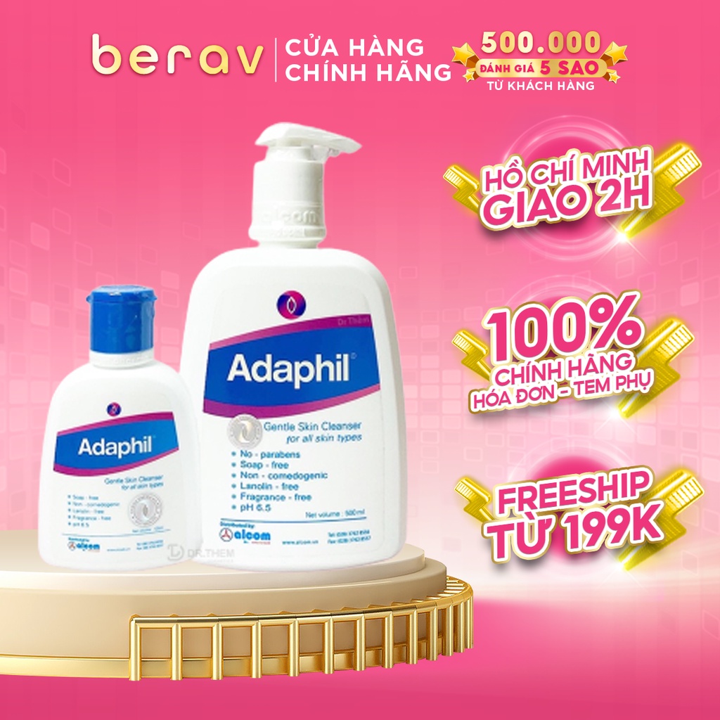 Sữa rửa mặt và toàn thân adaphil gentle skin cleanser gamma 125/500ml