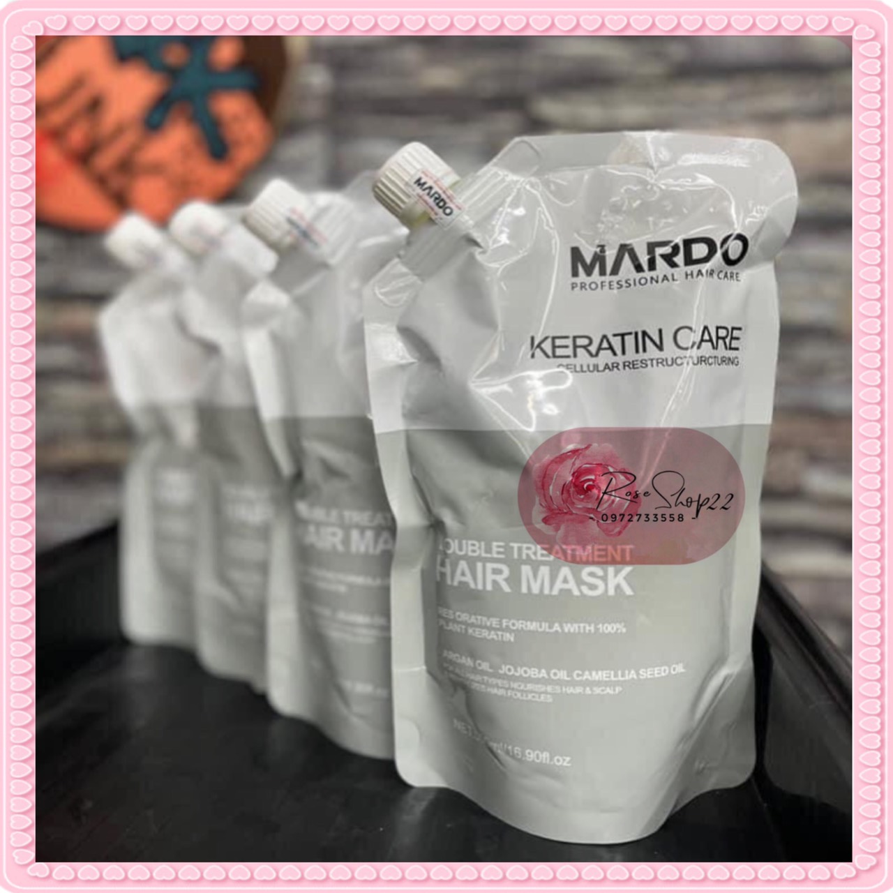 Hấp mardo hấp keratin giúp tóc phục hồi đàn hồi cho mái tóc hư tổn 500ml