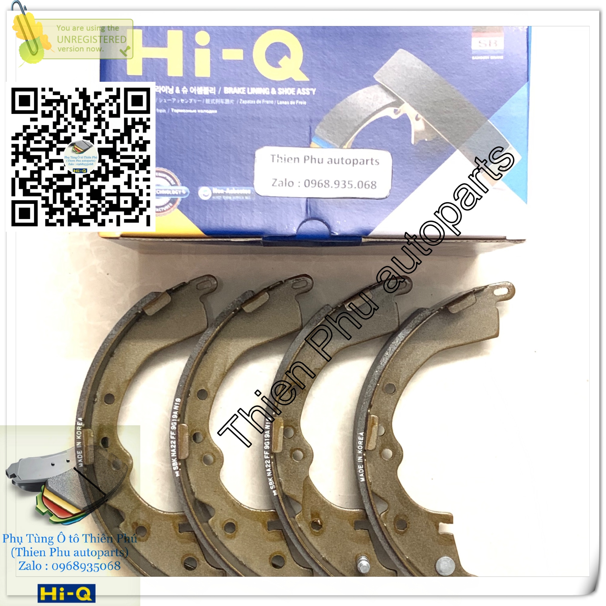 Brake pads genuine HI-Q for Toyota Innova đến 2015-clogs rear brake. OEM brake shoe: 044950k010 04495-0k010 044950k040 04495-0k040