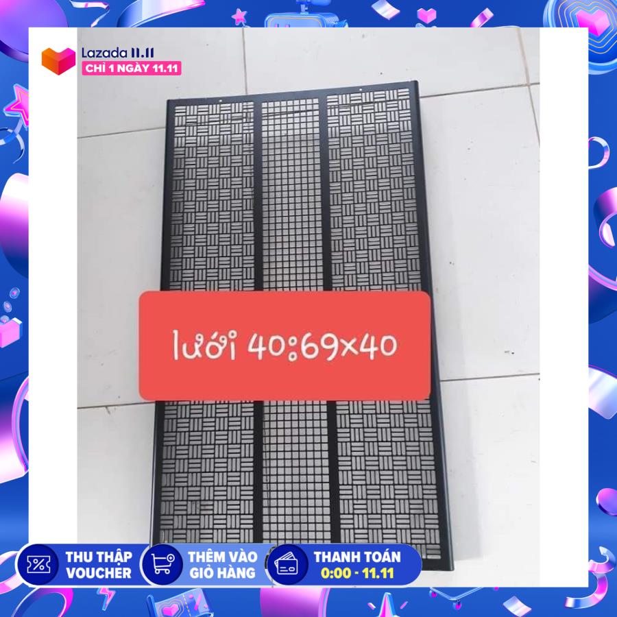 CẶP LƯỚI 40 ĐƠN MÀU ĐEN 69X40 SƠN TĨNH ĐIỆN
