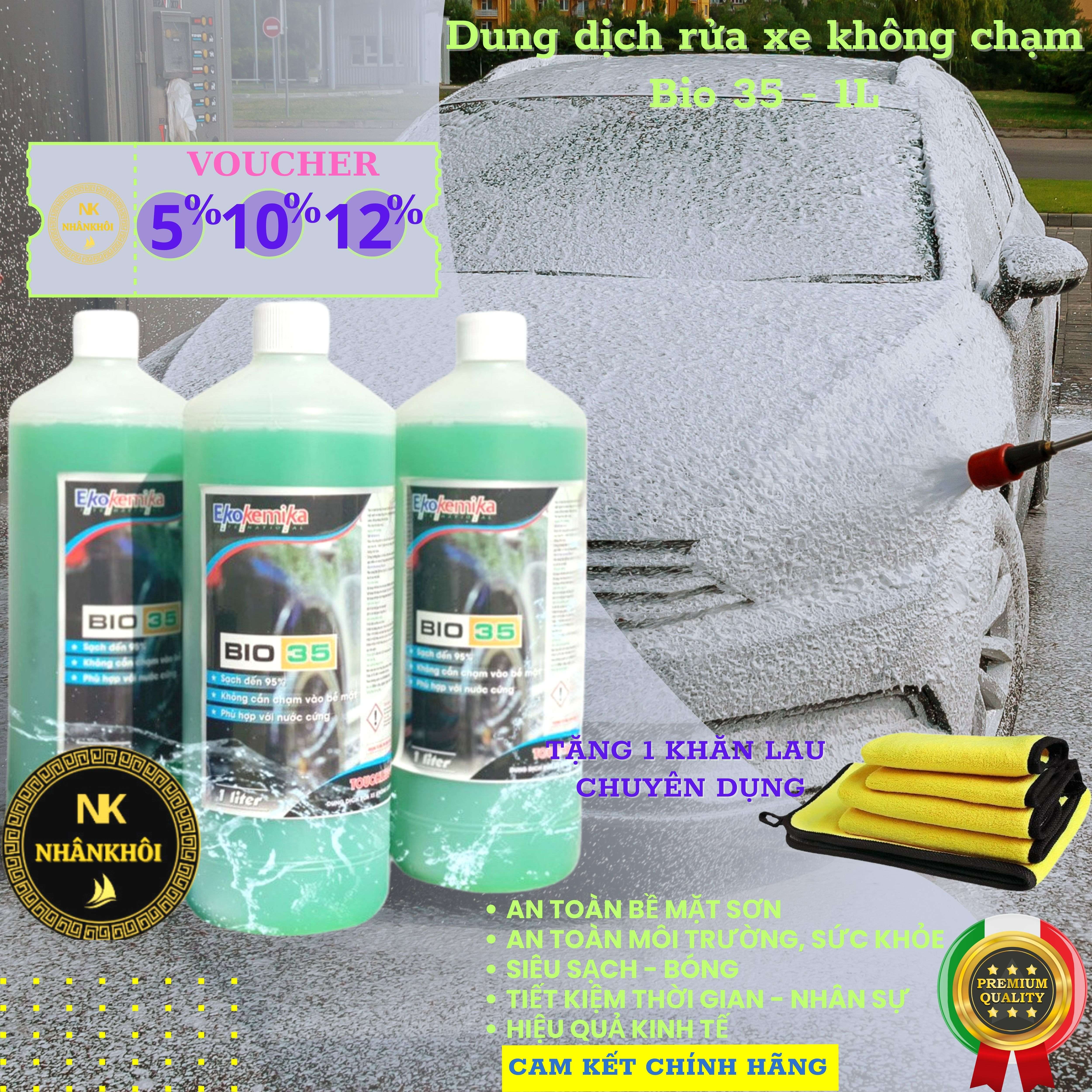 Bio 35 - Dung dịch rửa xe không chạm - Nước rửa xe bọt tuyết - Ekokemika