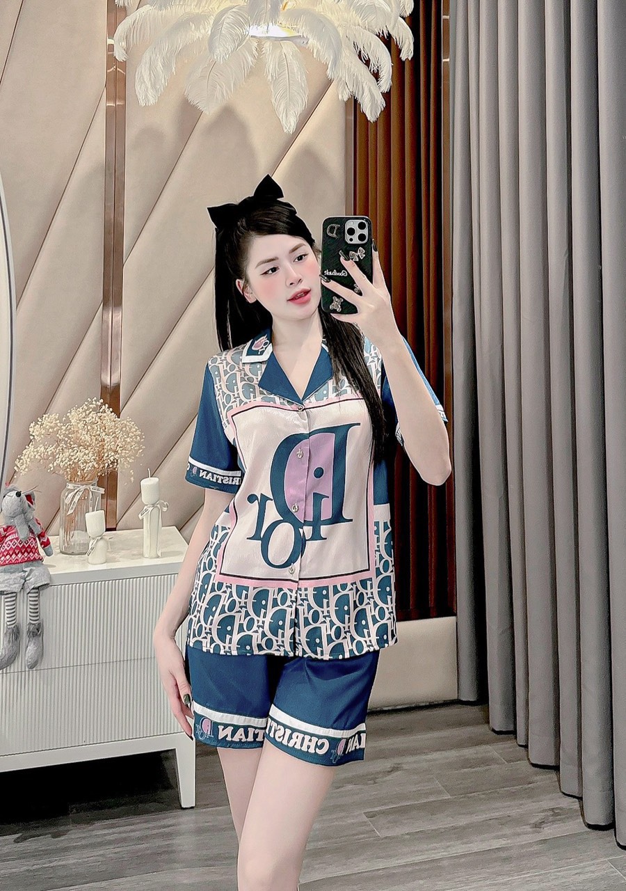 Đồ bộ ngủ nữ sexy bộ đồ ngủ 2 dây đồ bộ nữ mặc nhà lụa xước mềm mại - cn49