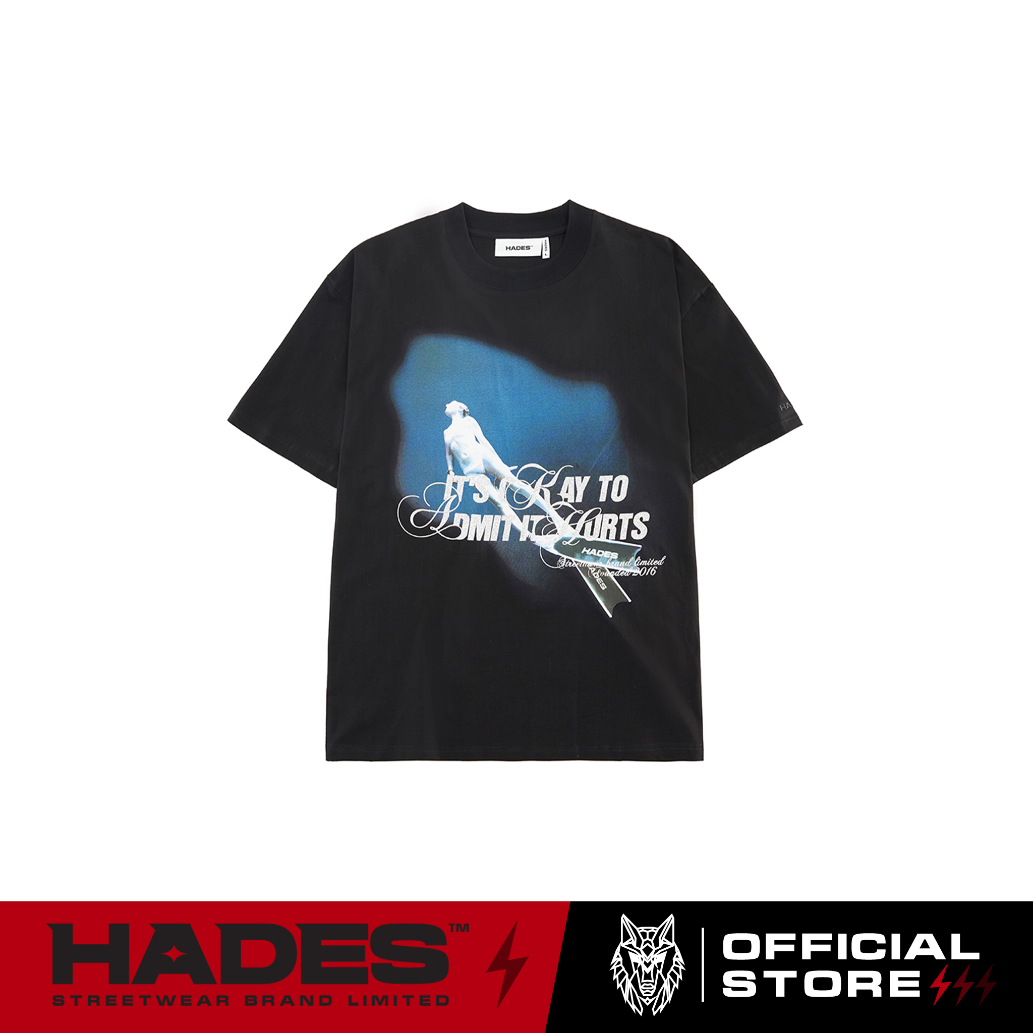 Áo thun tay lỡ unisex deep dive boxy tee 100% cotton - hades brand chính hãng