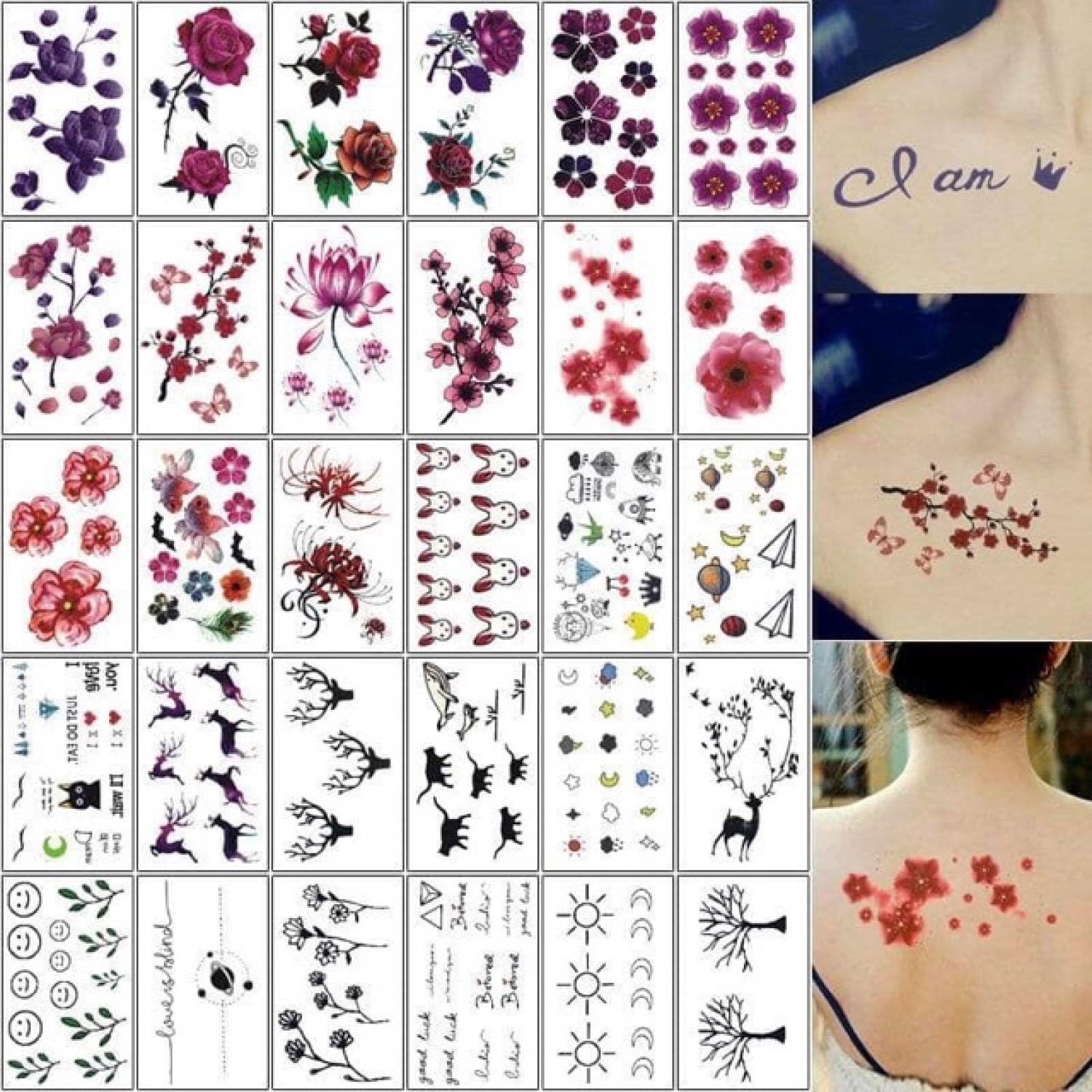 Hình xăm tatoo dán tạm thời chống nước miếng dán tha thu tiện lợi k017