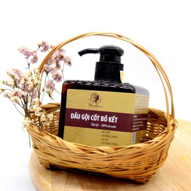 Dầu gội cốt bồ kết chống rụng tóc, dưỡng tóc chắc khỏe 250ml - wonmom nam1
