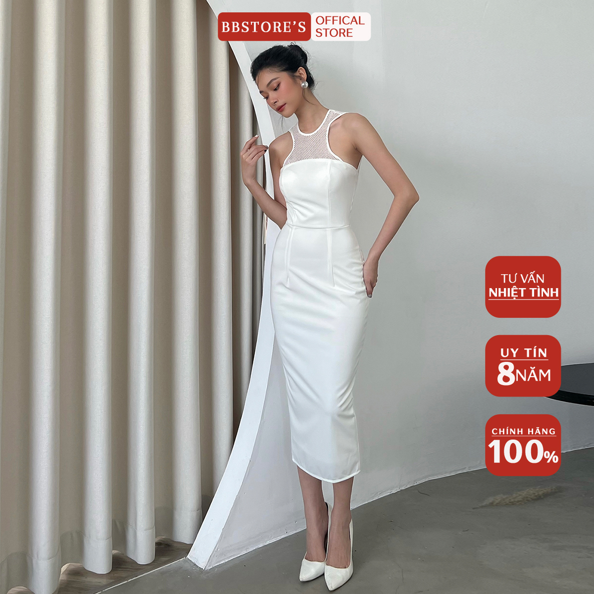 Bbstore's đầm body hở lưng dự tiệc tôn dáng -d1578