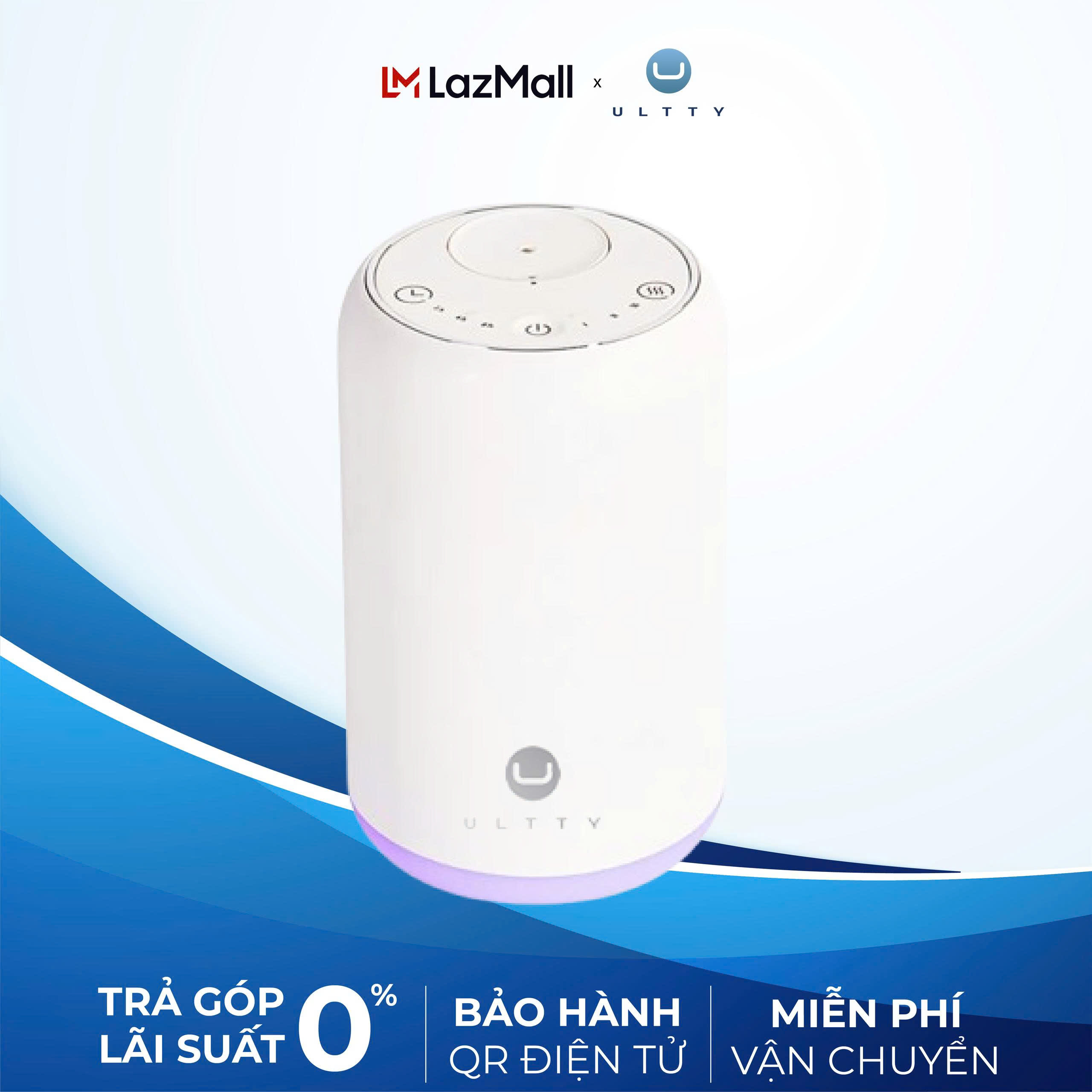 Máy Khuếch Tán Tinh Dầu U ULTTY Aroma – 3 Mức Lan Tỏa Hương, Đèn LED Thư Giãn, Thiết Kế Nhỏ Gọn, Sang Trọng, Tiện Lợi