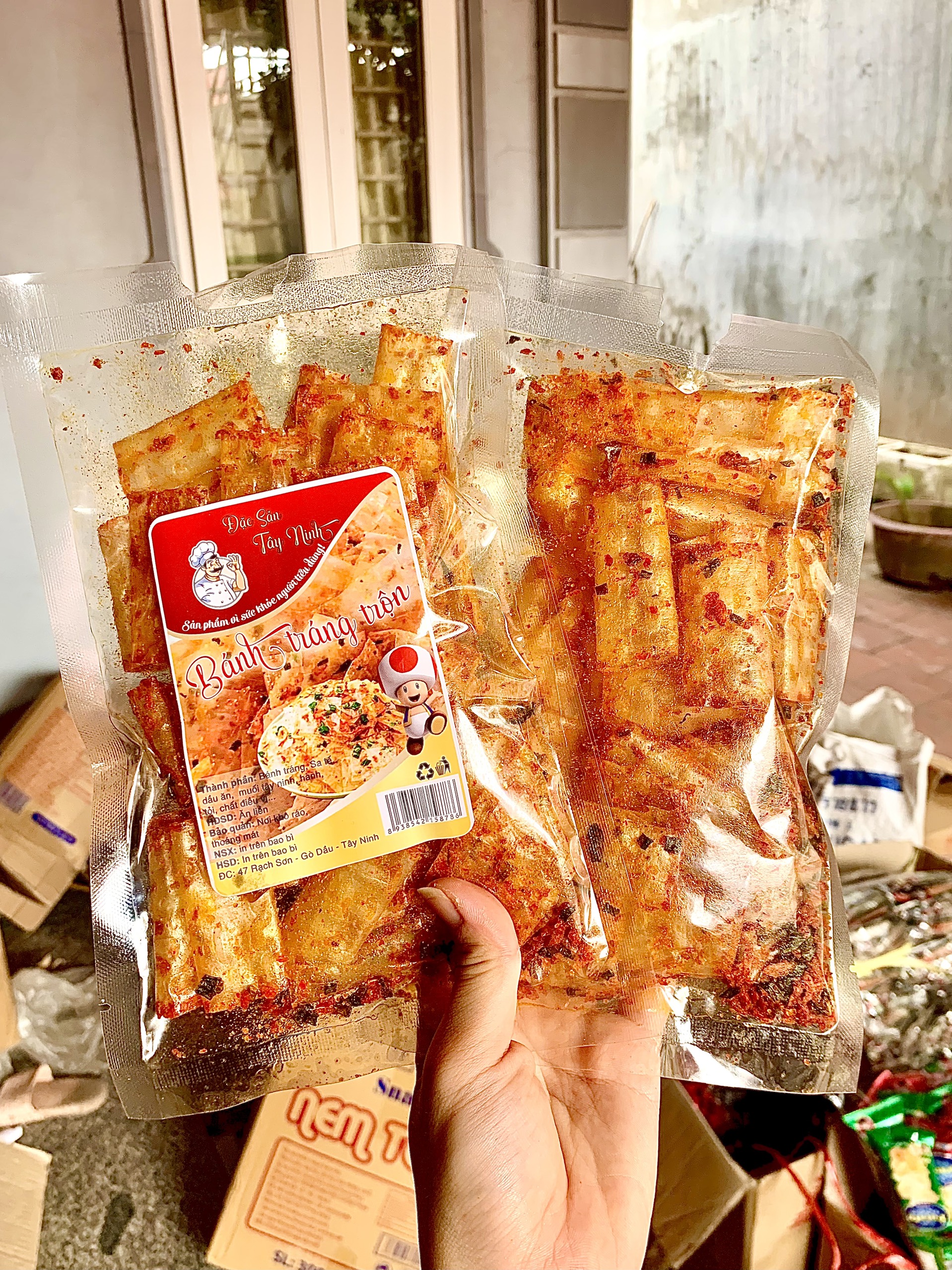 Bánh tráng trộn cuộn siêu ngon