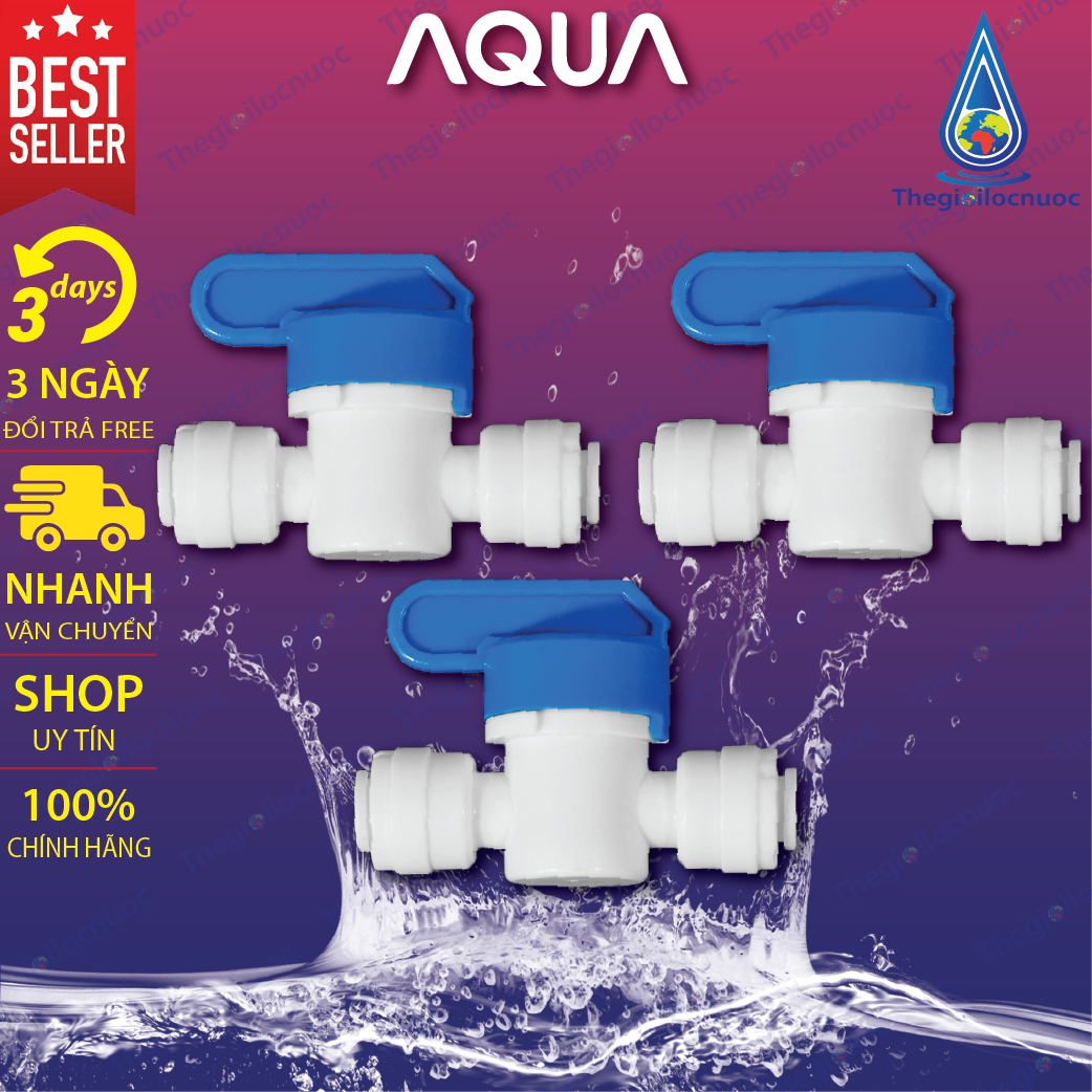 Van khóa ống dây máy lọc nước 10mm và 6mm