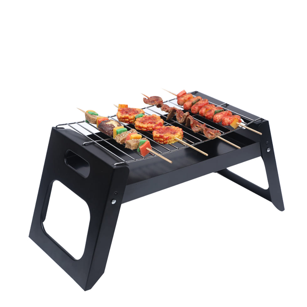 Bếp Nướng Than Hoa TL-258 Nướng Ngoài Trời BBQ - Chất Liệu Inox Cao Cấp Có Chân Đế, Tay Cầm Xếp Gọn Tiện Lợi