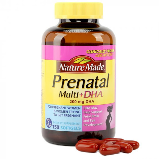 [HCM]Viên Uống BÀ BẦU Nature Made – Prenatal Multi +DHA 150 Viên [Date Mới]