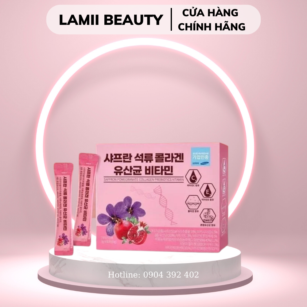 Collagen lựu hàn quốc korea biohealth hộp 30 gói - lamii beauty