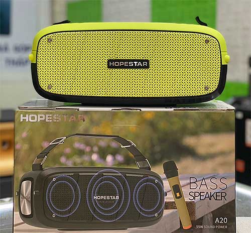Loa bluetooth hopestar- a20 cao cấp,loa bluetooth hopestar mới nhất 2021,âm thanh vòm 360° chất loa bluetooth không dây công suất lớn