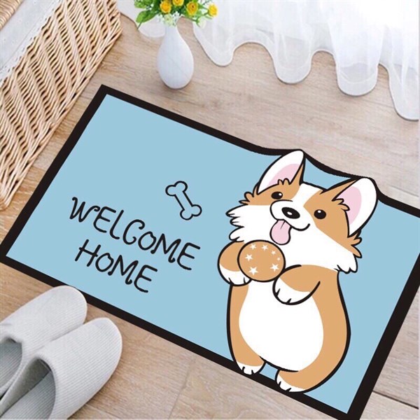 Thảm chùi chân hình thú 3d dễ thương chống trơn trượt