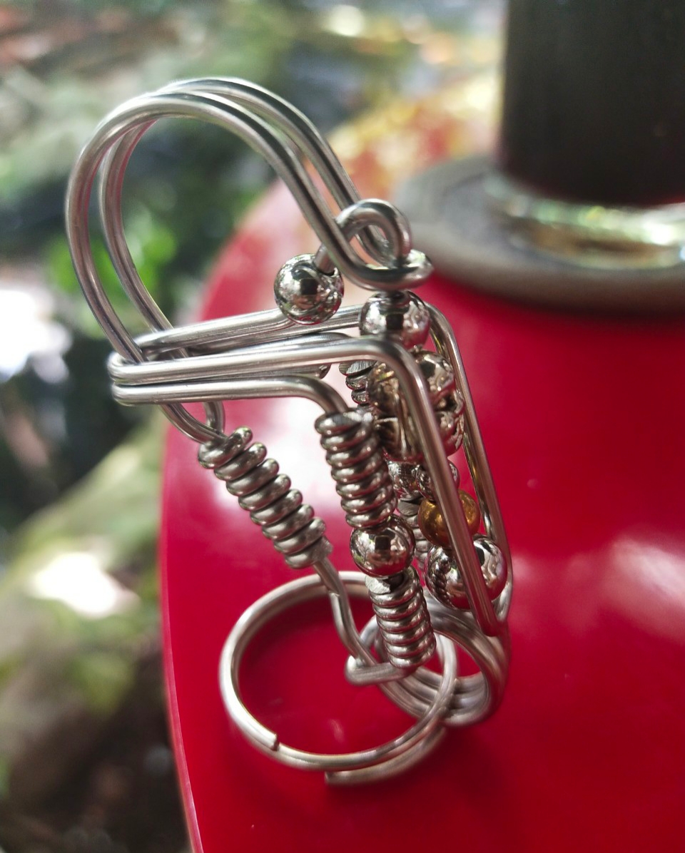 [HCM]Móc Khóa inox uốn thủ công