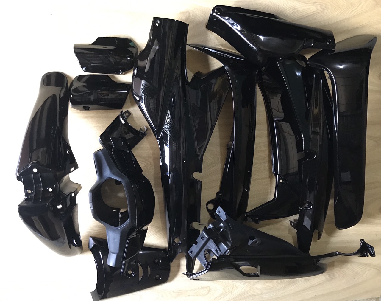 DÀN ÁO WAVE ĐEN NHỰA NGUYÊN SINH LOẠI ĐẶC BIỆT:WAVE CŨ,WAVE A 2002-2008,WAVE ZX,WAVE 110,WAVE THÁI