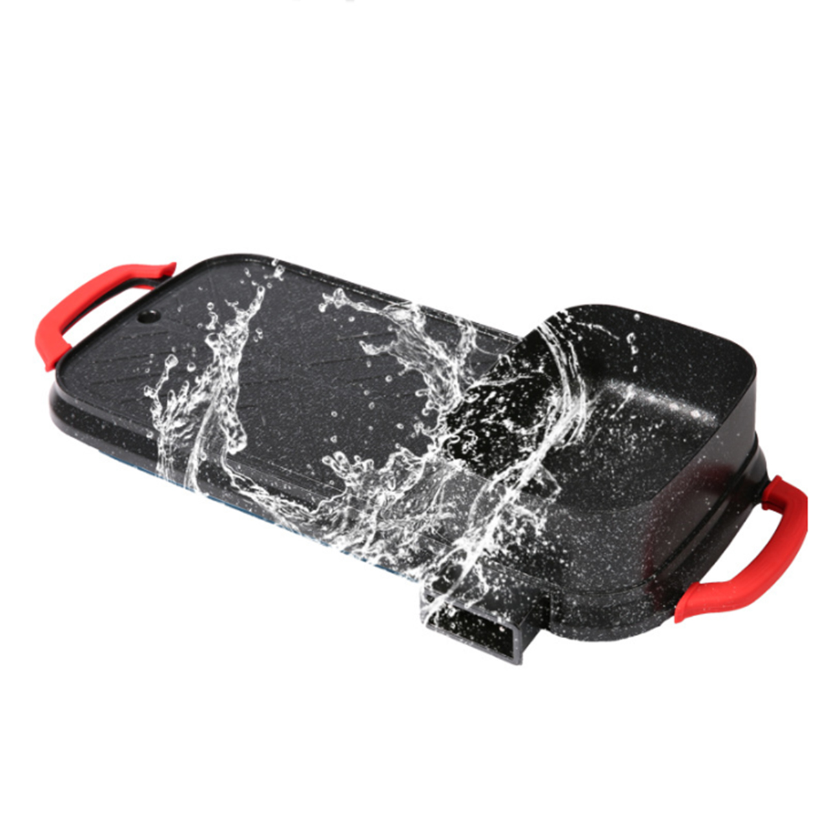 Bếp  Nướng Điện Đa Năng .BẾP NƯỚNG LẨU ĐA NĂNG 2 TRONG 1 . Bếp Lẩu Nướng Thịt Nướng Không Khói Cho Cắm Trại Ngoài Trời