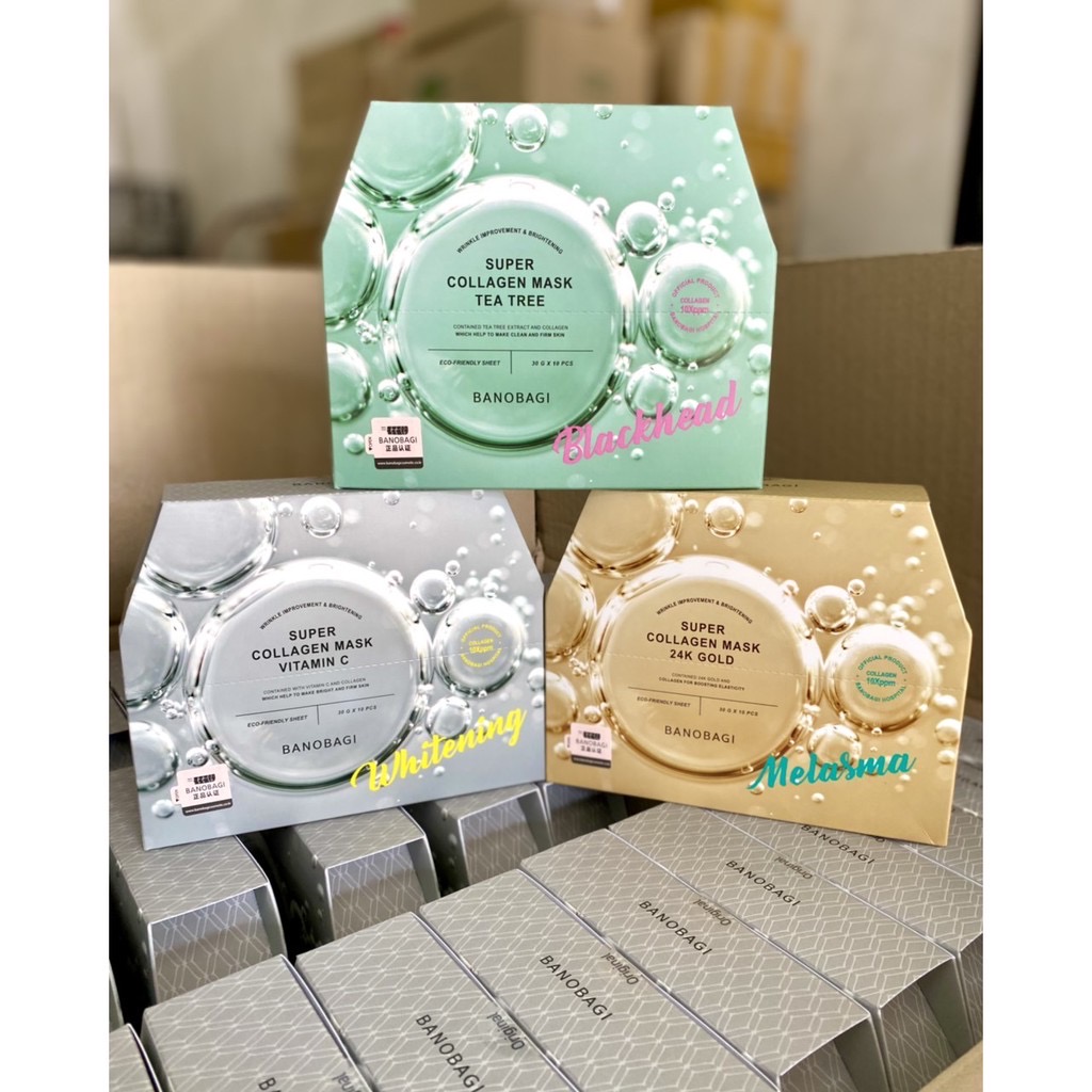 Mặt nạ Banobagi Super Collagen Mask - Hộp 10 miếng