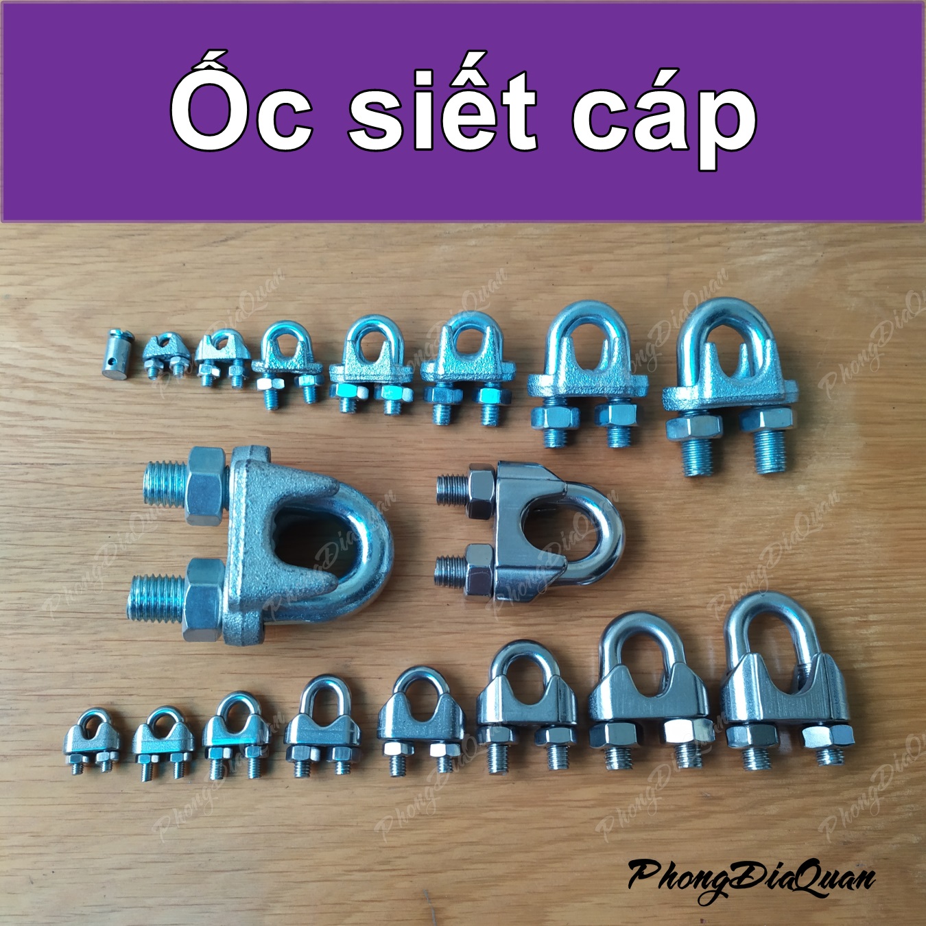Ốc siết cáp Khóa cáp Cóc kẹp cáp