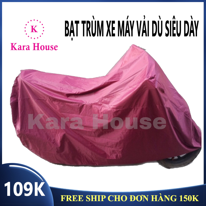 [HCM]Bạt trùm xe máy vải dù dày chống mưa, chống nắng tuyệt đổi ( Nặng 1.3kg )