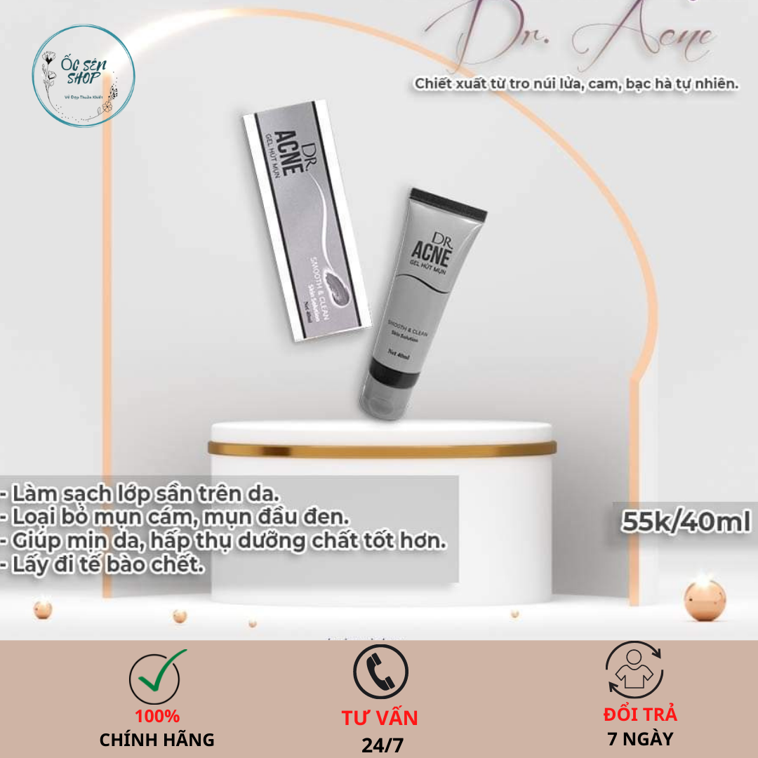 Gel Lột Mụn Đâu Đen Dr Acne 40ml