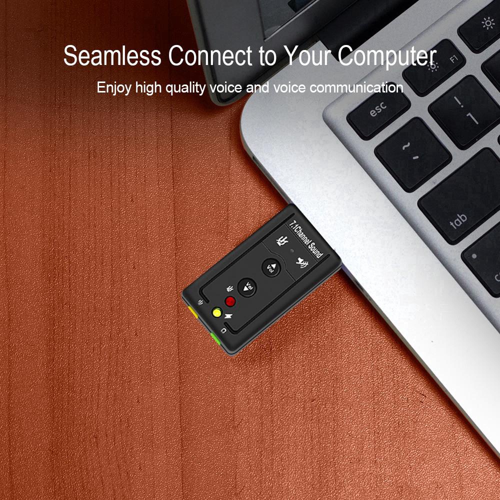 Card sound âm thanh 3D 7.1 - Usb âm thanh 1 ra 2 - Usb sound 1 in 2 out