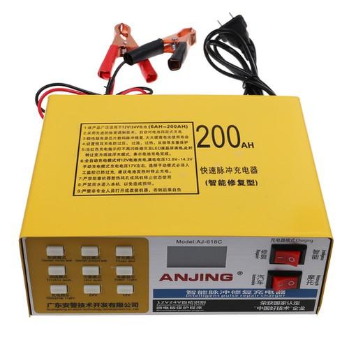 Máy Sạc Ắc Quy Và Phục Hồi Bình Ắc Quy 12V 24V 200AH AJ-618C - Sạc Acquy Khu sunfat - AJ-618C 1