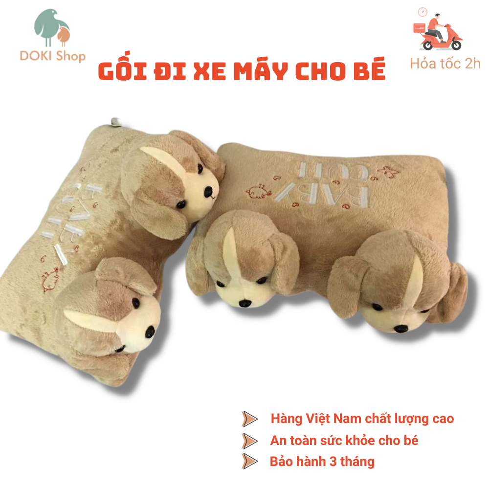 Gối đi xe máy bảo vệ bé, gối treo xe máy