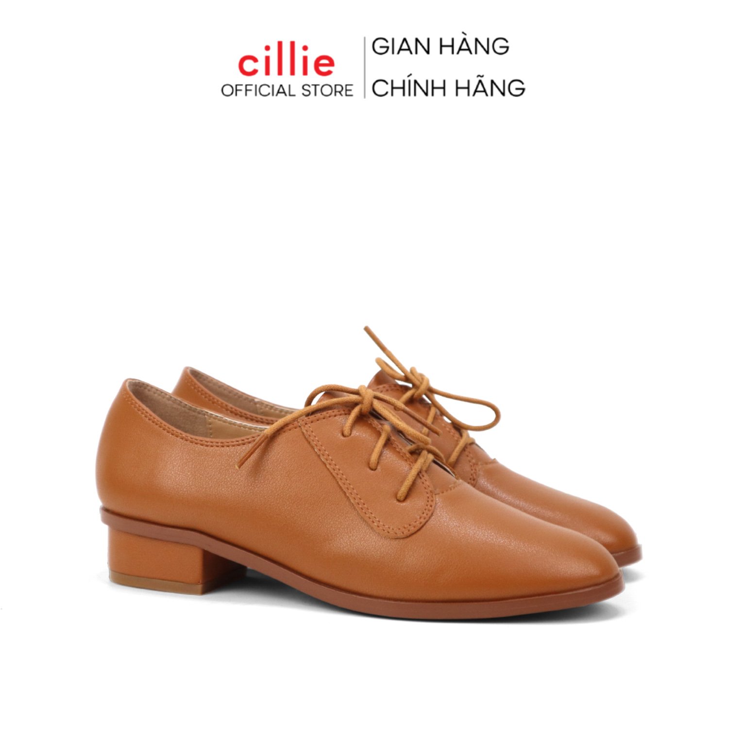 Giày oxford nữ đế cao 3p da mềm mũi nhọn dây buộc thời trang vintage lolita 1082