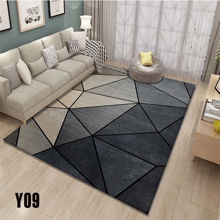 Thảm trải sàn trang trí họa tiết vân đá màu tối