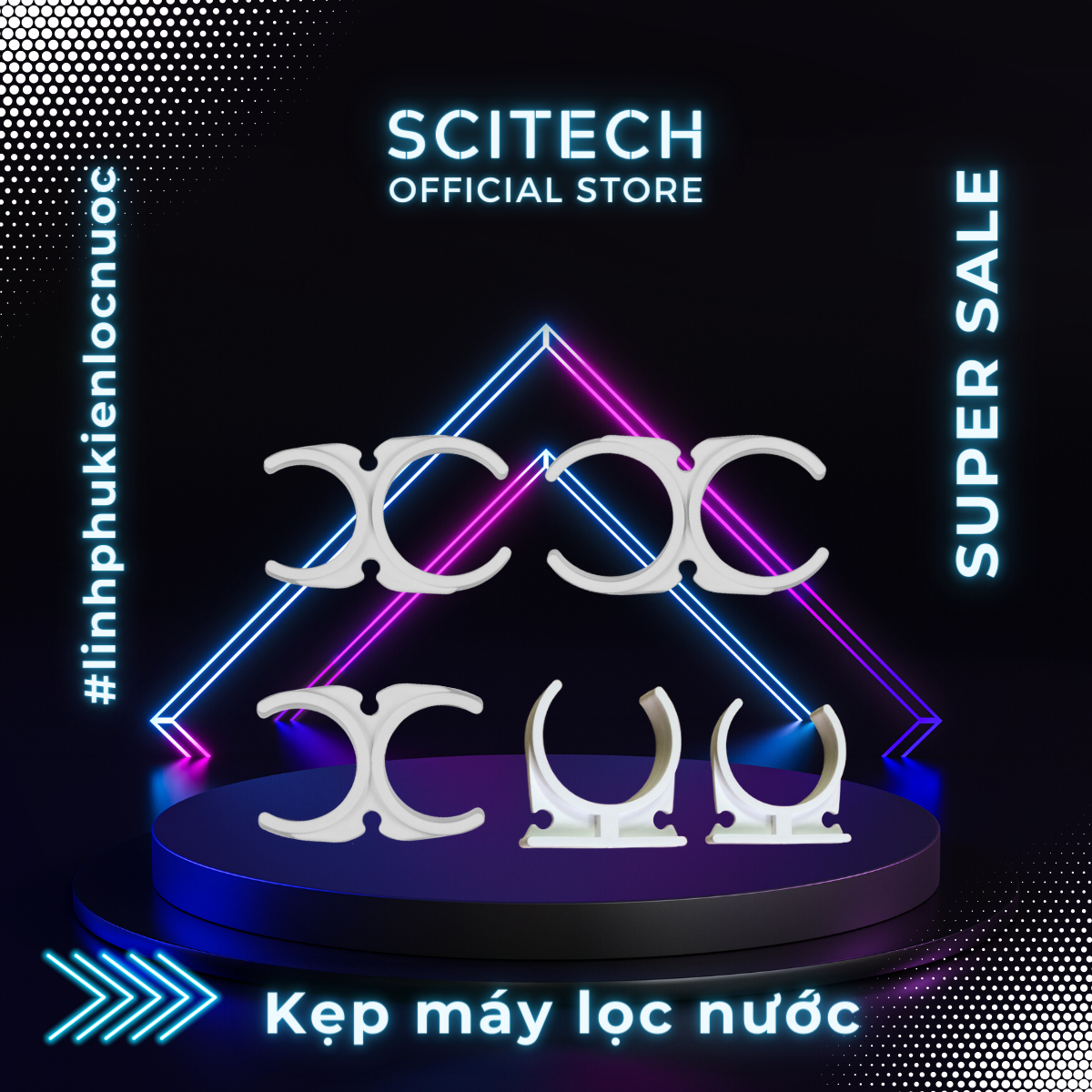 Kẹp máy lọc nước - Scitech Water