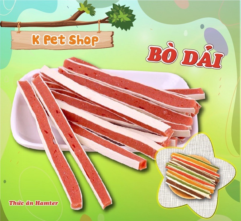 Đồ ăn hamster bò dải 🐶 bò dải đồ ăn dặm dành cho hamster