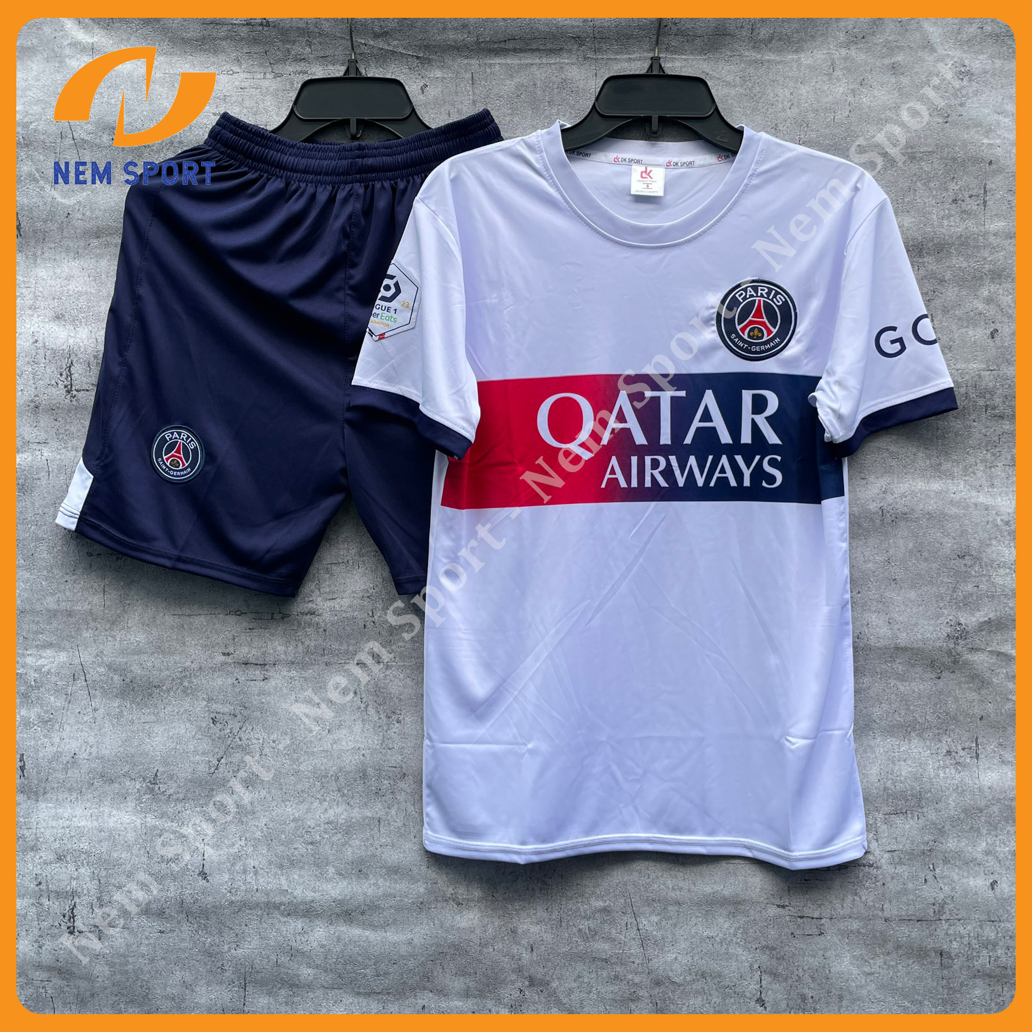 Áo Đá Bóng CLB PSG Màu Trắng Sân Khách Mùa Giải 23/24