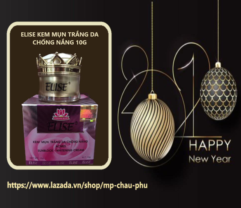 kem Elise mụn trắng da chống nắng