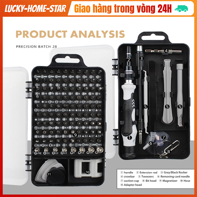 Bộ đồ nghề đa năng 100 pcs, hộp dụng cụ sửa chữa đa năng, bộ dụng cụ sửa chữa, cờ lê, mỏ lết, đầu tuýp, mở bu lông ốc vít